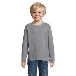 T-Shirt Imperial Lsl Kids grigio / L - personalizzabile con logo