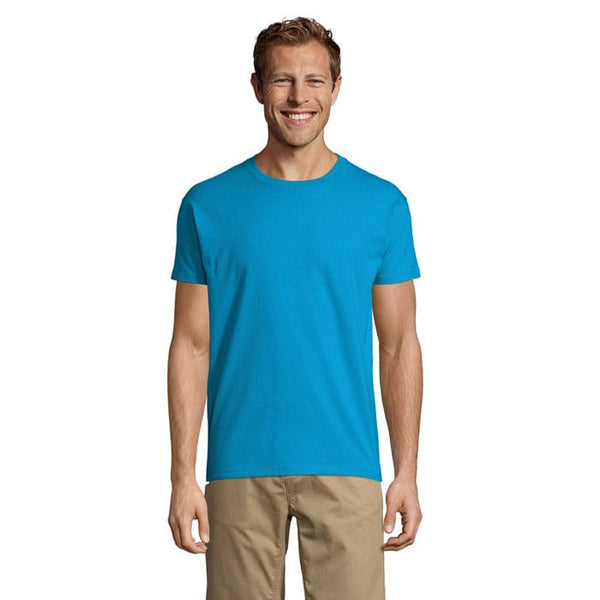 T-Shirt Imperial Uomo 190 colori accesi azzurro / XS - personalizzabile con logo