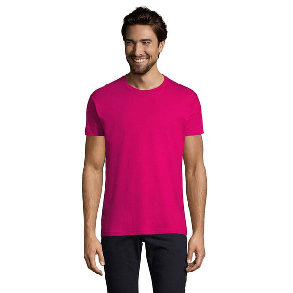 T-Shirt Imperial Uomo 190 colori accesi fucsia / S - personalizzabile con logo