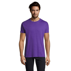 T-Shirt Imperial Uomo 190 colori accesi Viola Scuro / XS - personalizzabile con logo