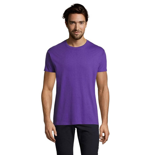 T-Shirt Imperial Uomo 190 colori accesi Viola Scuro / XS - personalizzabile con logo