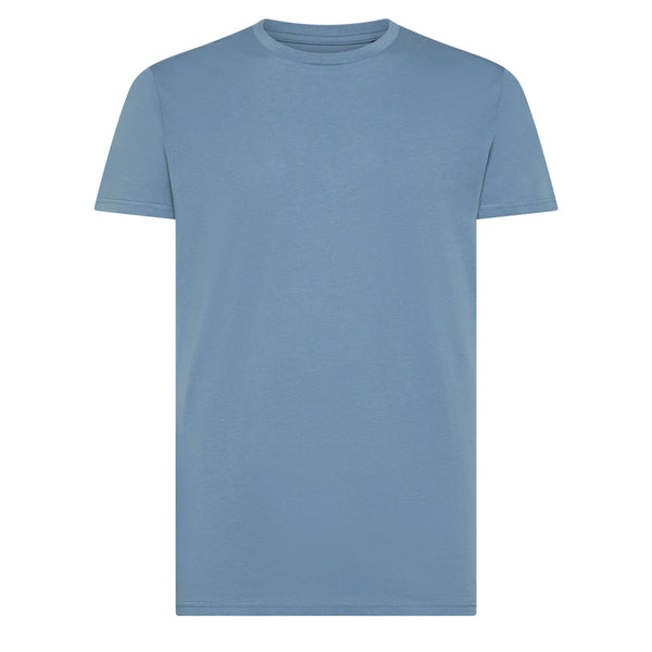 T-shirt In Cotone Organico In Conversion Moon azzurro / S - personalizzabile con logo