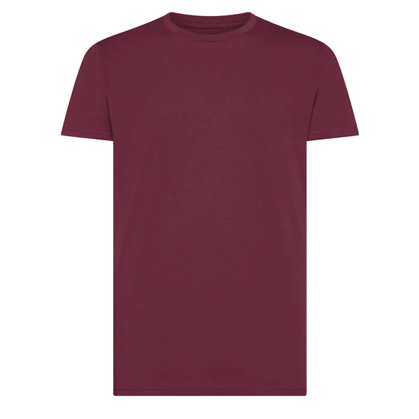 T-shirt In Cotone Organico In Conversion Moon bordeaux / S - personalizzabile con logo