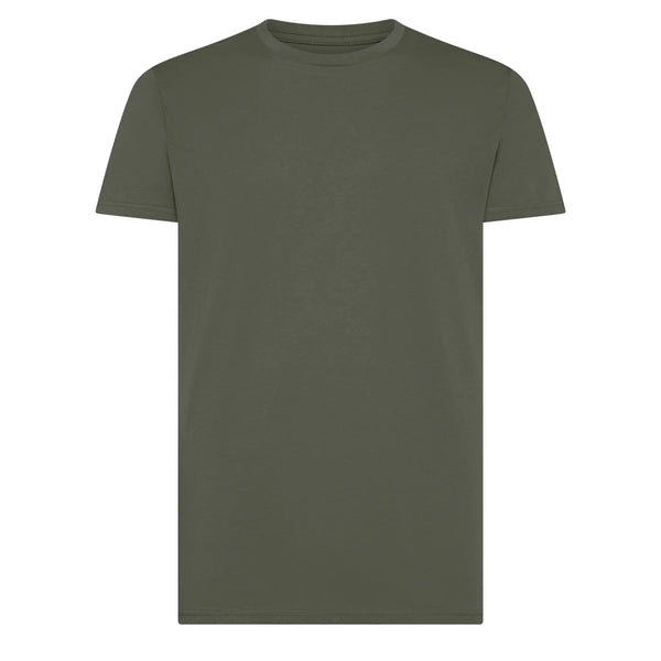 T-shirt In Cotone Organico In Conversion Moon earthy green / S - personalizzabile con logo