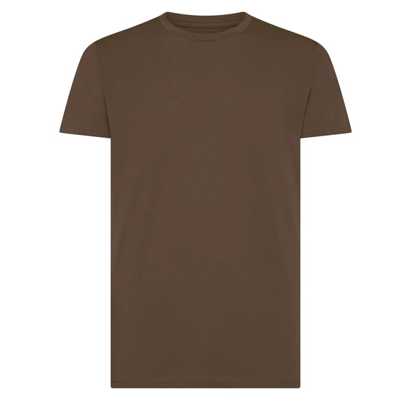 T-shirt In Cotone Organico In Conversion Moon marrone / S - personalizzabile con logo