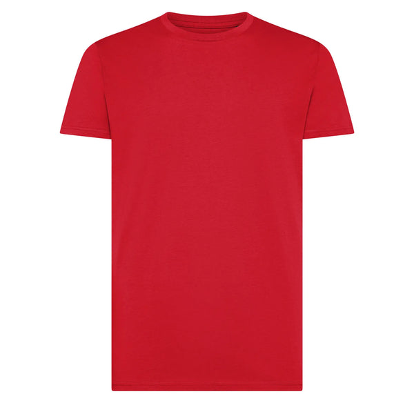 T-shirt In Cotone Organico In Conversion Moon rosso / S - personalizzabile con logo