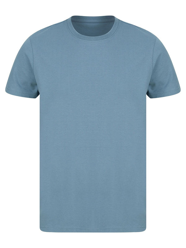 T-shirt in Cotone Riciclato azzurro / XS - personalizzabile con logo