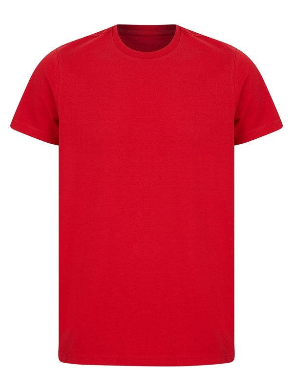 T-shirt in Cotone Riciclato rosso / XS - personalizzabile con logo