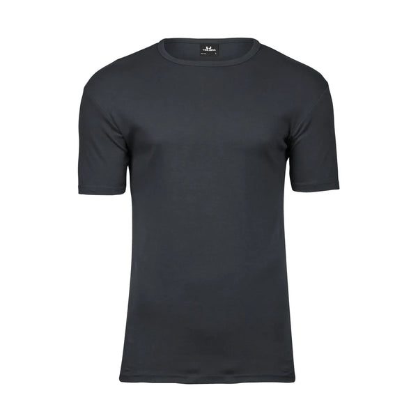 T-shirt Interlock Tee grigio / S - personalizzabile con logo