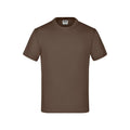T-shirt Junior Basic-t marrone / XS - personalizzabile con logo