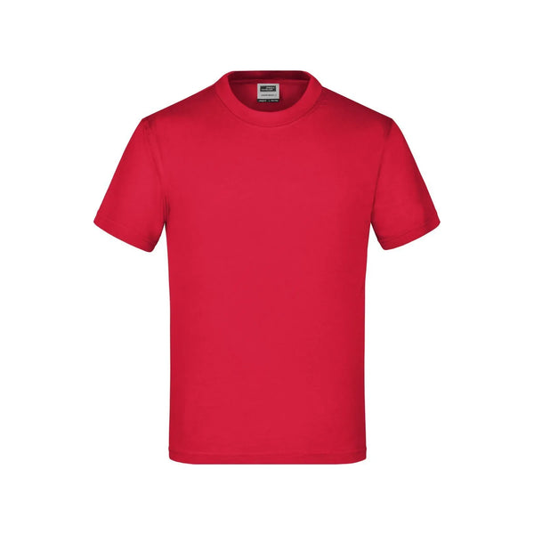 T-shirt Junior Basic-t rosso / XS - personalizzabile con logo