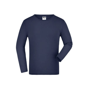 T-shirt Junior Shirt Long-sleeved Medium blu / XS - personalizzabile con logo