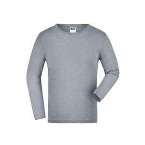 T-shirt Junior Shirt Long-sleeved Medium grigio / XS - personalizzabile con logo