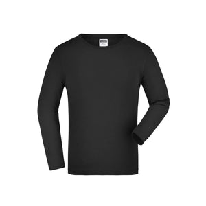 T-shirt Junior Shirt Long-sleeved Medium nero / XS - personalizzabile con logo