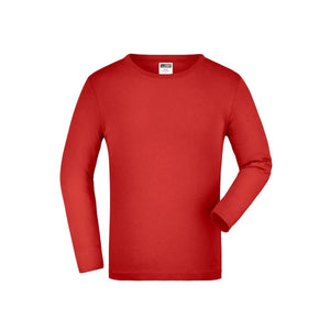 T-shirt Junior Shirt Long-sleeved Medium rosso / XS - personalizzabile con logo