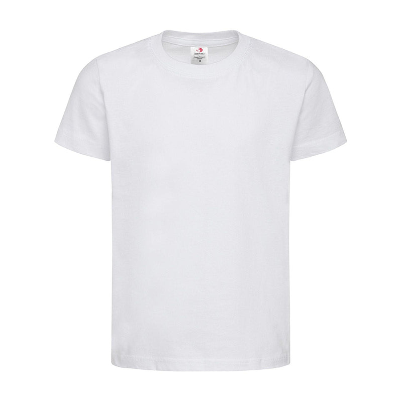 T-shirt Kids Organic bianco / XS - personalizzabile con logo