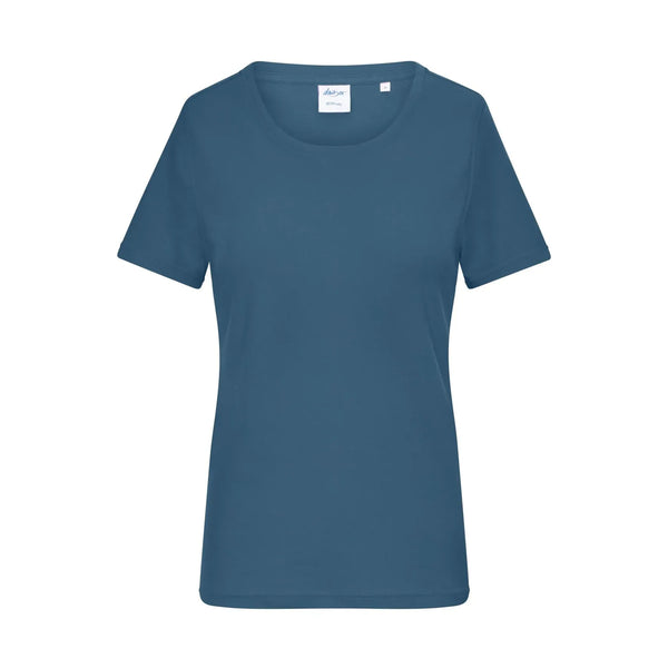 T-shirt Ladies 1:1 Rib azzurro / XS - personalizzabile con logo