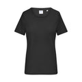 T-shirt Ladies 1:1 Rib nero / XS - personalizzabile con logo