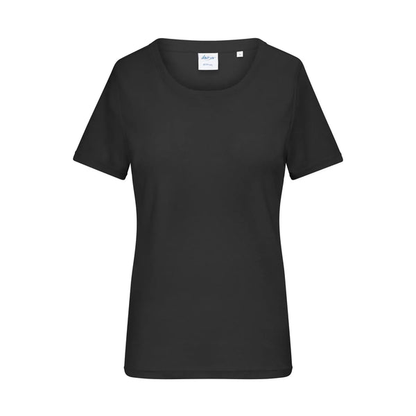 T-shirt Ladies 1:1 Rib nero / XS - personalizzabile con logo