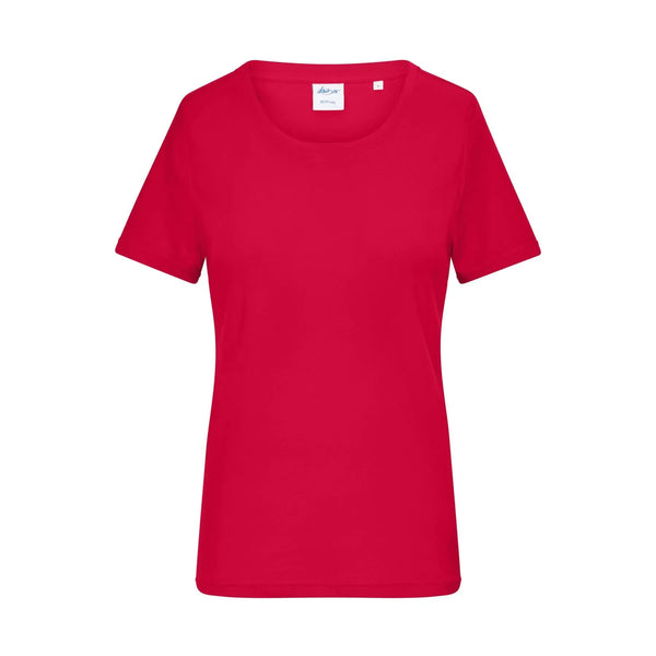 T-shirt Ladies 1:1 Rib rosso / XS - personalizzabile con logo