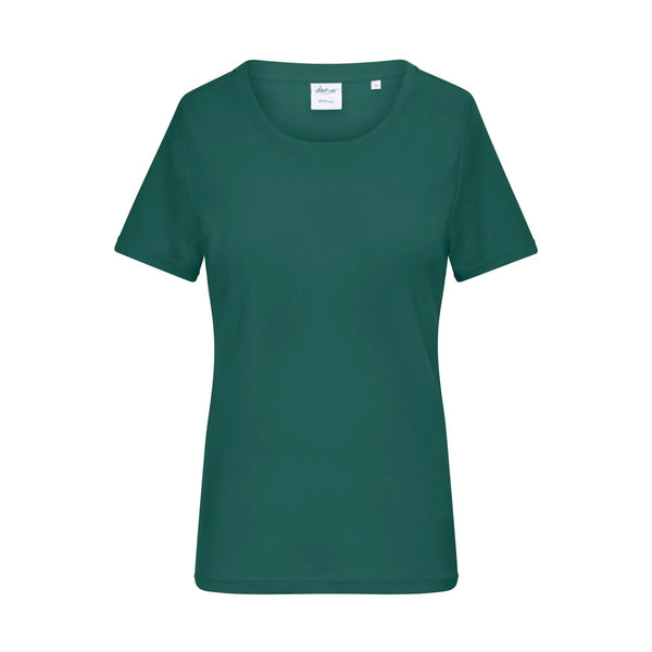 T-shirt Ladies 1:1 Rib verde / XS - personalizzabile con logo