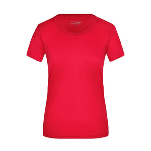 T-shirt Ladies Active-t rosso / XS - personalizzabile con logo
