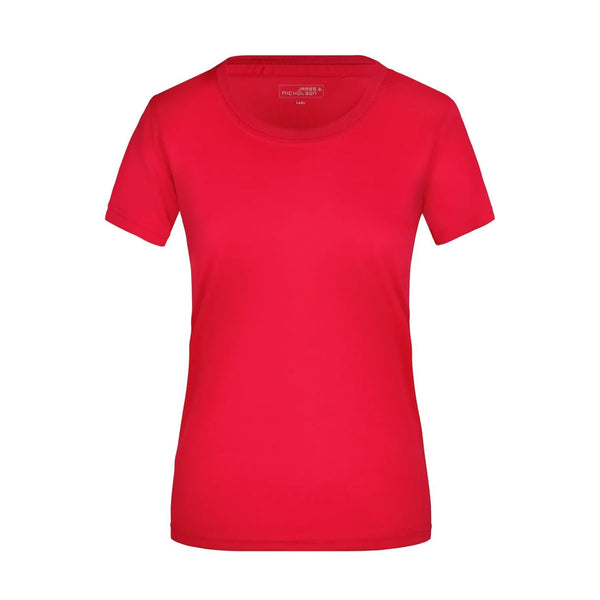 T-shirt Ladies Active-t rosso / XS - personalizzabile con logo