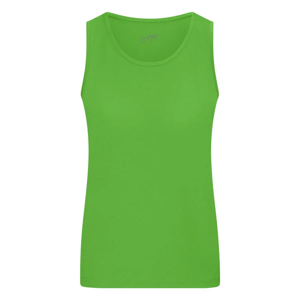 T-shirt Ladies Active Tanktop verde / XS - personalizzabile con logo