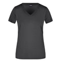 T-shirt Ladies Active-v nero / XS - personalizzabile con logo