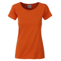 T-shirt Ladies Basic-t arancione / XS - personalizzabile con logo