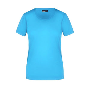 T-shirt Ladies Basic-t azzurro / S - personalizzabile con logo
