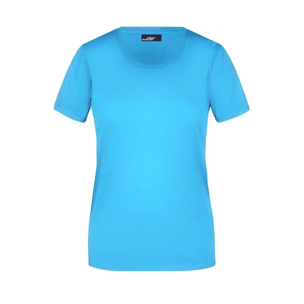 T-shirt Ladies Basic-t azzurro / S - personalizzabile con logo