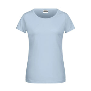 T-shirt Ladies Basic-t azzurro / XS - personalizzabile con logo