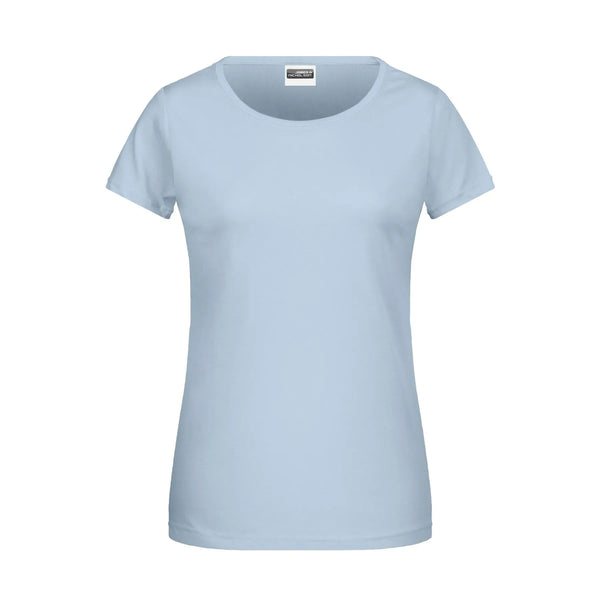 T-shirt Ladies Basic-t azzurro / XS - personalizzabile con logo