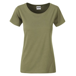 T-shirt Ladies Basic-t beige / XS - personalizzabile con logo