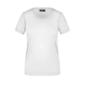 T-shirt Ladies Basic-t bianco / S - personalizzabile con logo