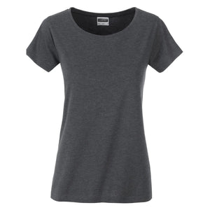 T-shirt Ladies Basic-t black-heather / XS - personalizzabile con logo