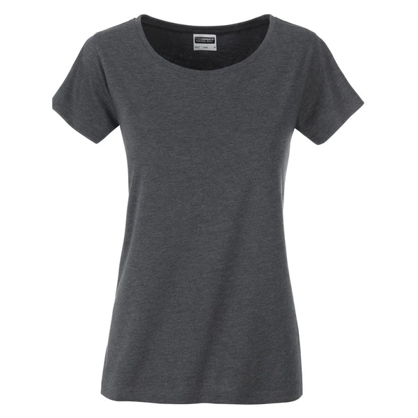 T-shirt Ladies Basic-t black-heather / XS - personalizzabile con logo