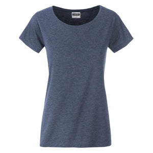 T-shirt Ladies Basic-t blu / XS - personalizzabile con logo