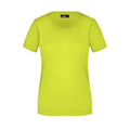 T-shirt Ladies Basic-t giallo / S - personalizzabile con logo