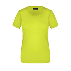 T-shirt Ladies Basic-t giallo / S - personalizzabile con logo