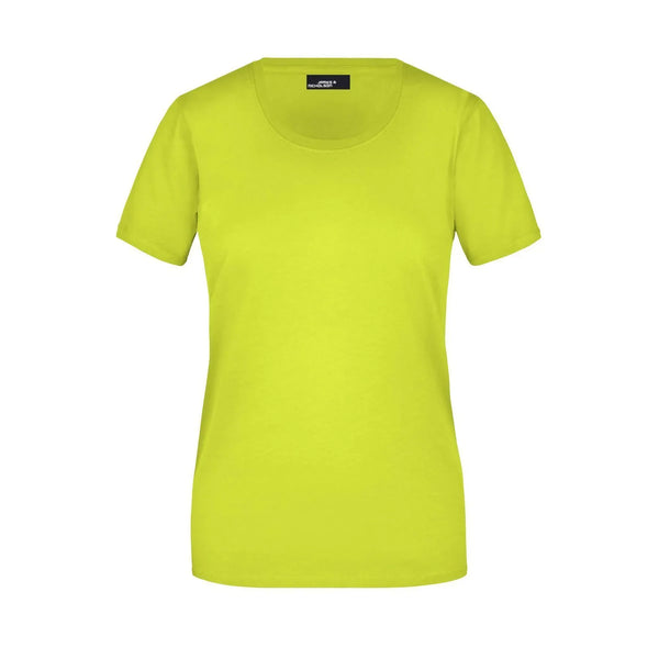T-shirt Ladies Basic-t giallo / S - personalizzabile con logo