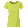 T-shirt Ladies Basic-t giallo / XS - personalizzabile con logo