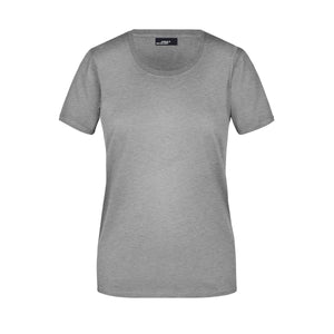 T-shirt Ladies Basic-t grey-heather / S - personalizzabile con logo