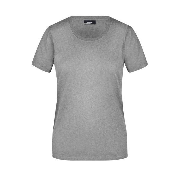 T-shirt Ladies Basic-t grey-heather / S - personalizzabile con logo
