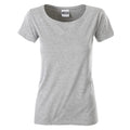 T-shirt Ladies Basic-t grey-heather / XS - personalizzabile con logo