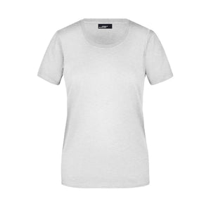 T-shirt Ladies Basic-t grigio / S - personalizzabile con logo