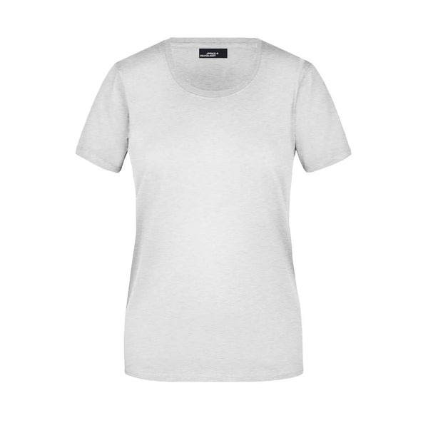 T-shirt Ladies Basic-t grigio / S - personalizzabile con logo