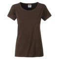T-shirt Ladies Basic-t marrone / XS - personalizzabile con logo