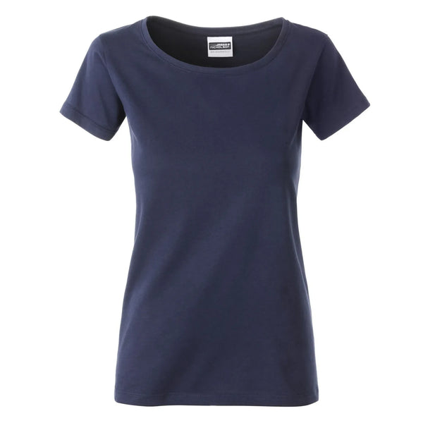 T-shirt Ladies Basic-t navy / XS - personalizzabile con logo